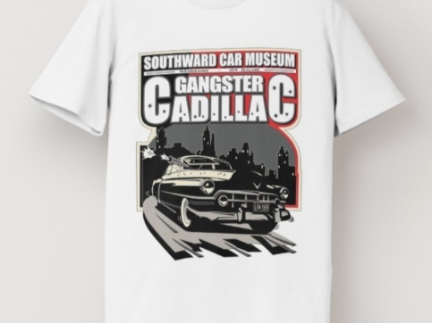 Southwards Tee - Gangster Cadillac (WHITE)